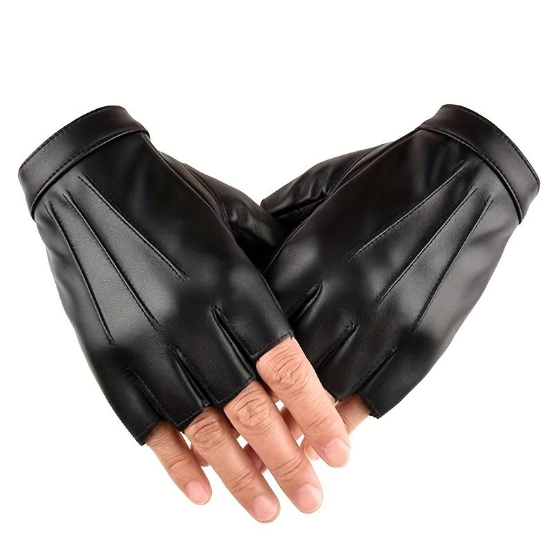 

Men s Half-Finger Gloves for Driving and Casual Wear чёрный