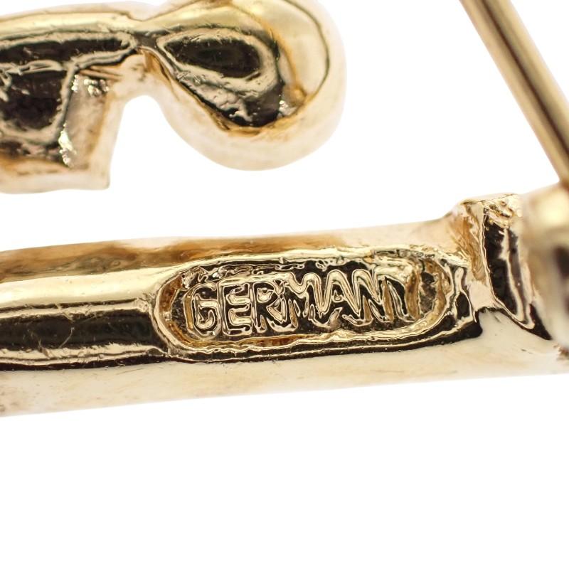 Dior Brooch Gold metal/Rhinestone Women