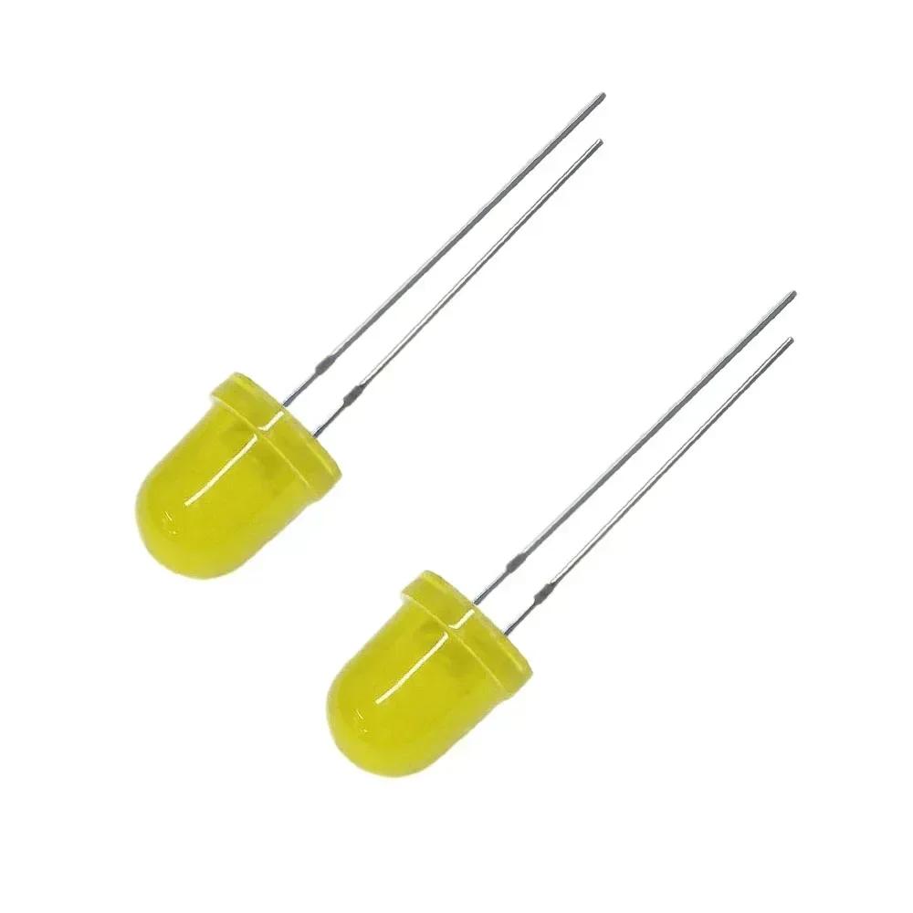 10/50pcs F8 8mm LED Lights 5Colors Super Bright Light Emitting LED Diode Kit Red White Green Blue Yellow