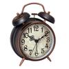 Super-Loud Twin-Bell Alarm Clock for Heavy Sleeper Retro Bedside Clock with Nightlight Battery Operated Quartz Table Clock
