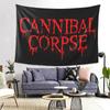 Tapestry Cannibal Corpse Band Death Metal Appeso a Parete Decorazione Estetica per la Casa Arazzi per Stanza del Dormitorio