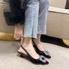 Fashion Women Slip-on High Heels Shoes Sexy Pointed Toe Office Shoes Thin Heels Soft Women's Pumps Bow-knot Green High Quality Shoes