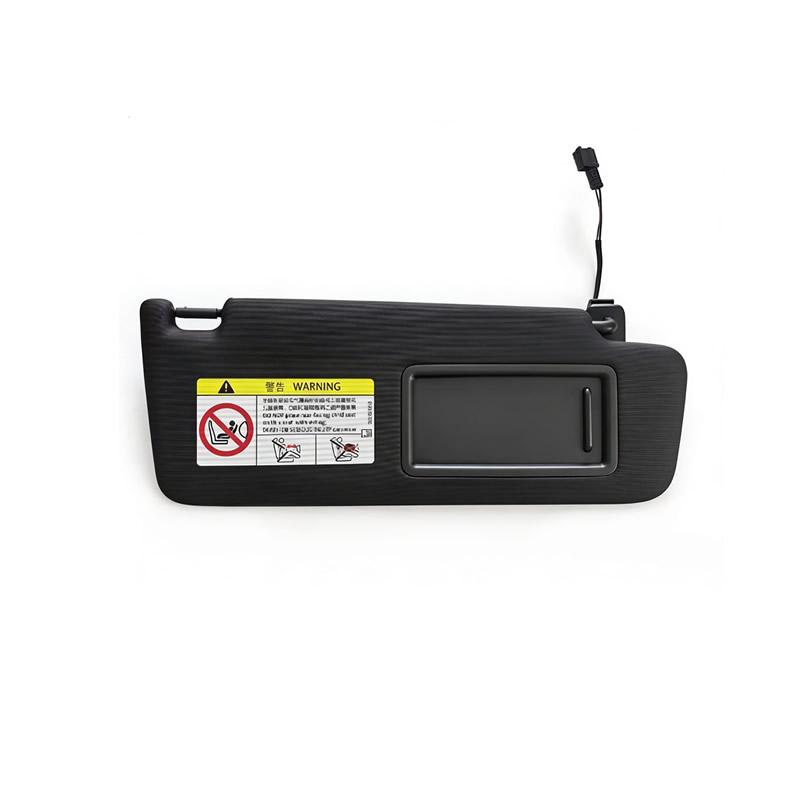 ECN2 For VW Golf 5 2003-2008 Golf 6 2009-2014 Passat B6 B7 Black Grey Front Sun Visor Panel With Makeup Mirror Sunshield