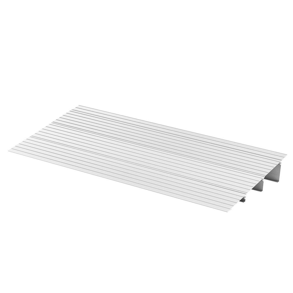 Door Threshold Ramp, 87 Mm Rise, Aluminum Alloy Threshold Ramp Rated 363 Kg Load Capacity, Handicap Ramps for Home Steps for Wheelchair, Scooters,