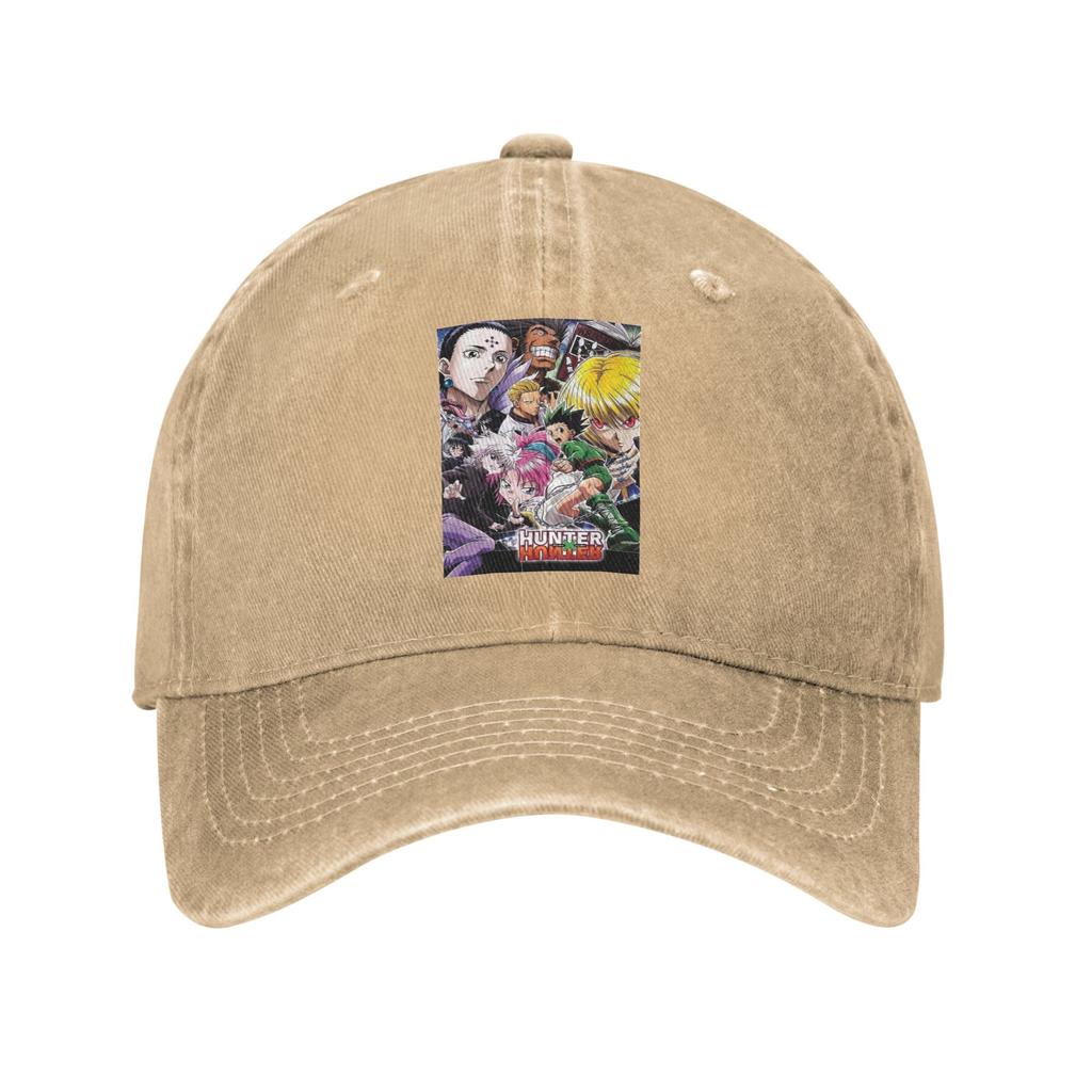 Anime HXH Hunter x Hunter Denim Fabric Cap Casual Baseball Caps Adjustable Hat Summer Unisex Baseball Hats