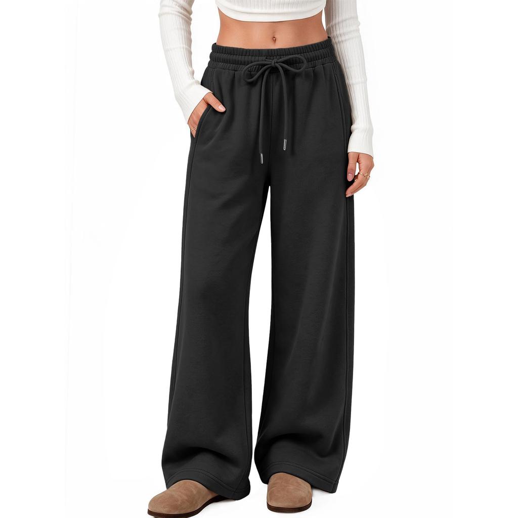 Women's Loose Fit Wide Leg Sweatpants for Workout and Casual Wear