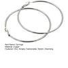 1 Pair Big Hoop Earrings for Women Girls, Round Circle Hoop Earrings, Lightweight Minimalist Jewelry Gifts for Her