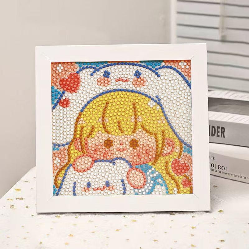 High-End Diamond Painting Diy Van Gogh Starry Sky Cat Creative Handmade Toy Table Decoration Diamond Painting With Frame