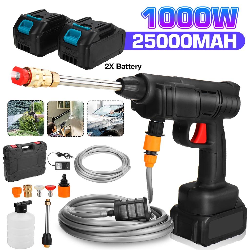 30Bar Cordless Electric High Pressure Washer 15000mAh Rechargeable Auto Car Washing Spray Gun Water Gun for 18V Battery