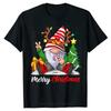 Merry Christmas Gnome Family Matching Xmas Costume Shirts for Women Unisex TShirt Cute Graphic Tee Top Short Sleeve Blouses