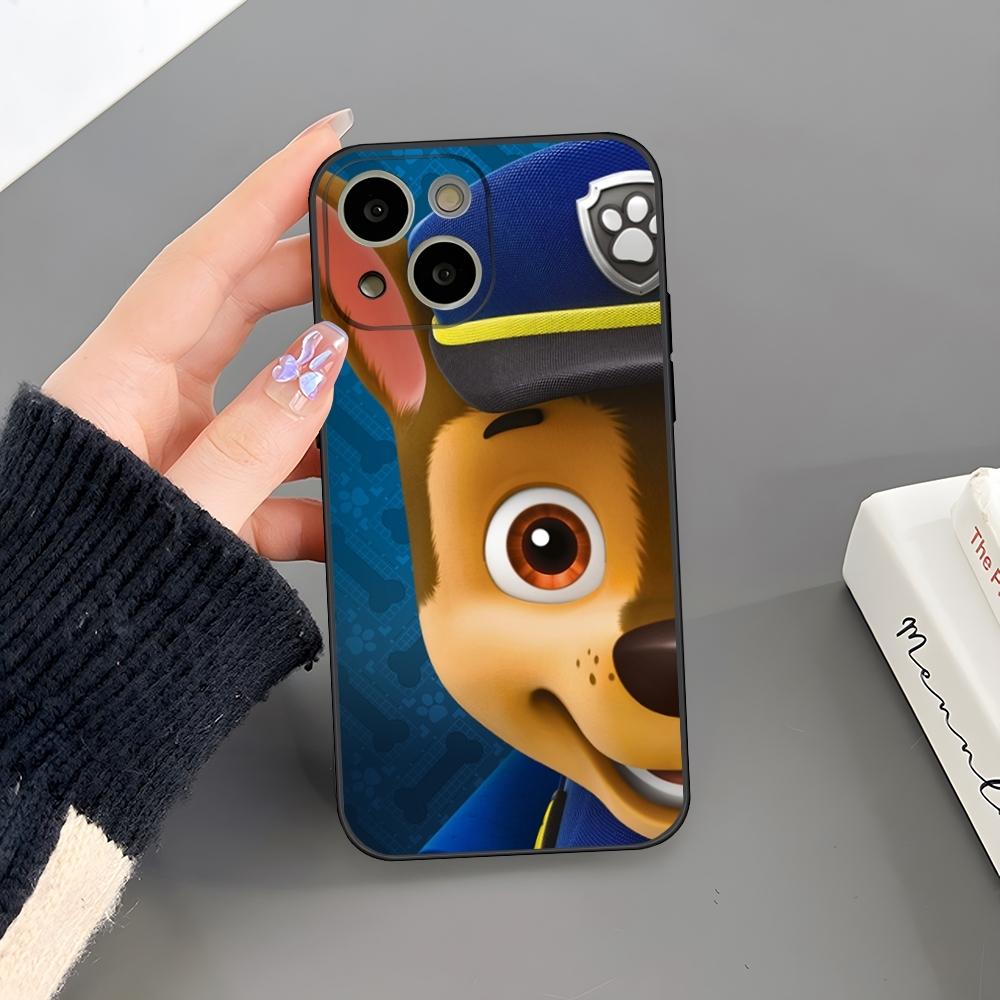 Cartoon Paws P-Patrols Phone Case For Iphone 16 Plus 15 14 Pro Max 13 Mini 11 12 Xr X Xs 6 7 8 SE Plus Back Cover