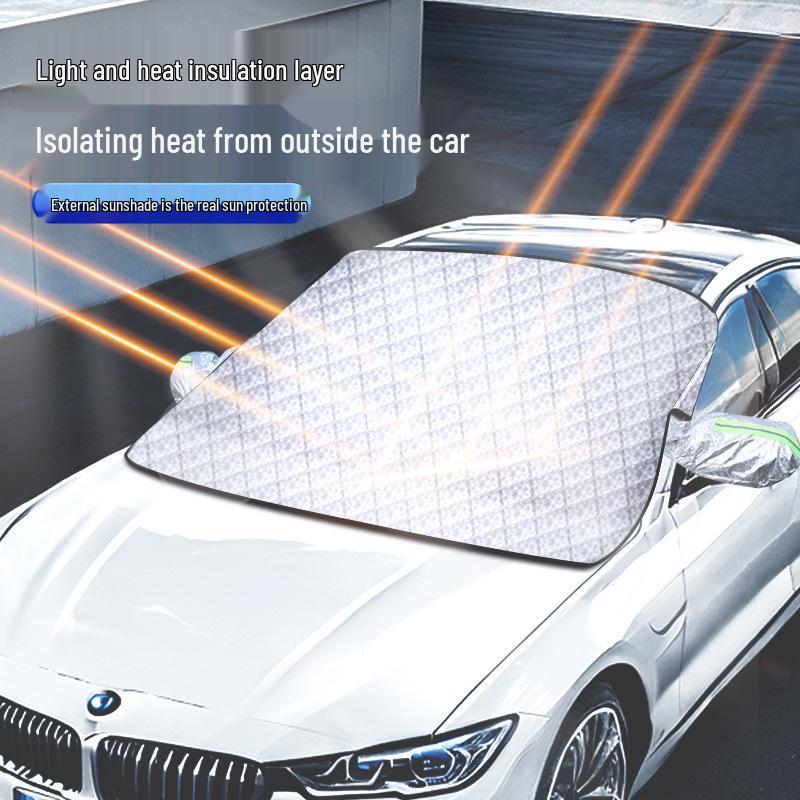 Enlarged Windshield Snow & Sun Shield: Anti-Freeze, Thickened Winter Cover