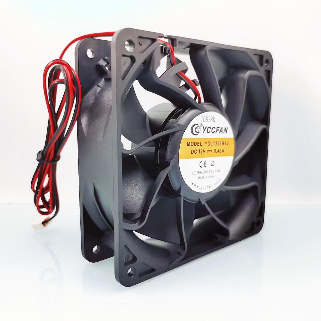 YDL1238B12 12CM Dual Ball 12038 Chassis 12V 0.48A Cooling Fan