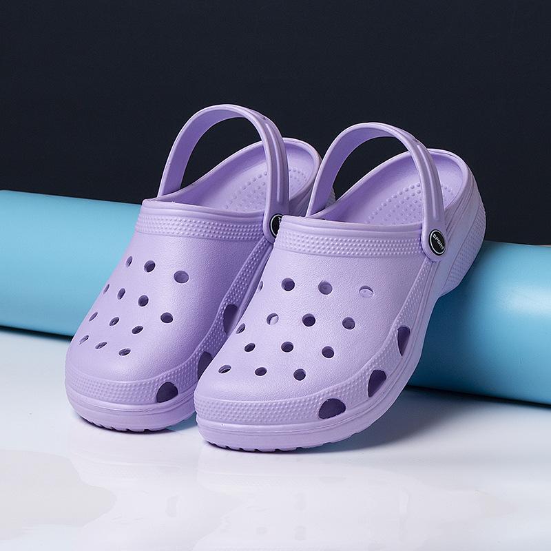 

Summer hole shoes men s and women s beach sandals flat garden shoes 40