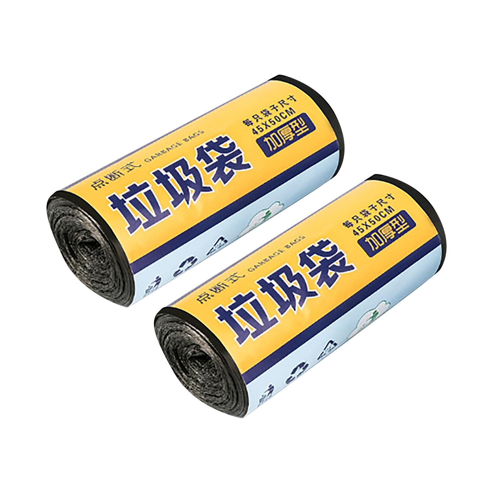 

60 шт. мешки для мусора, 2 галлона, мешки для мусора с ручкой, вкладыши для мусорных баков, ванная комната, спальня, офис, автомобиль, домашние отходы, пластиковые вкладыши для мусорных баков One Size чёрный