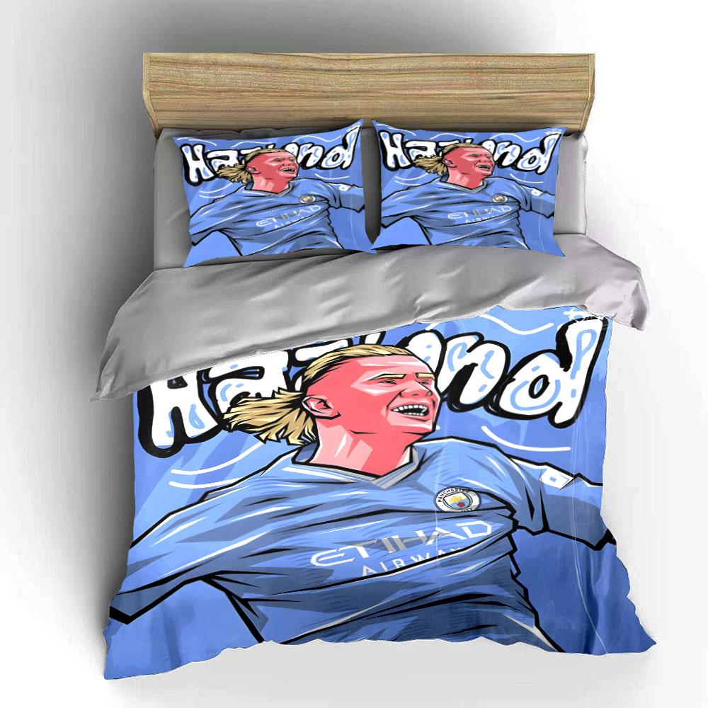 Football Player with Text. Bedding Sets Duvet Cover Sets Duvet Covers Pillowcases(1 * Duvet Cover 2 * Pillowcases Without Duvet Insert)