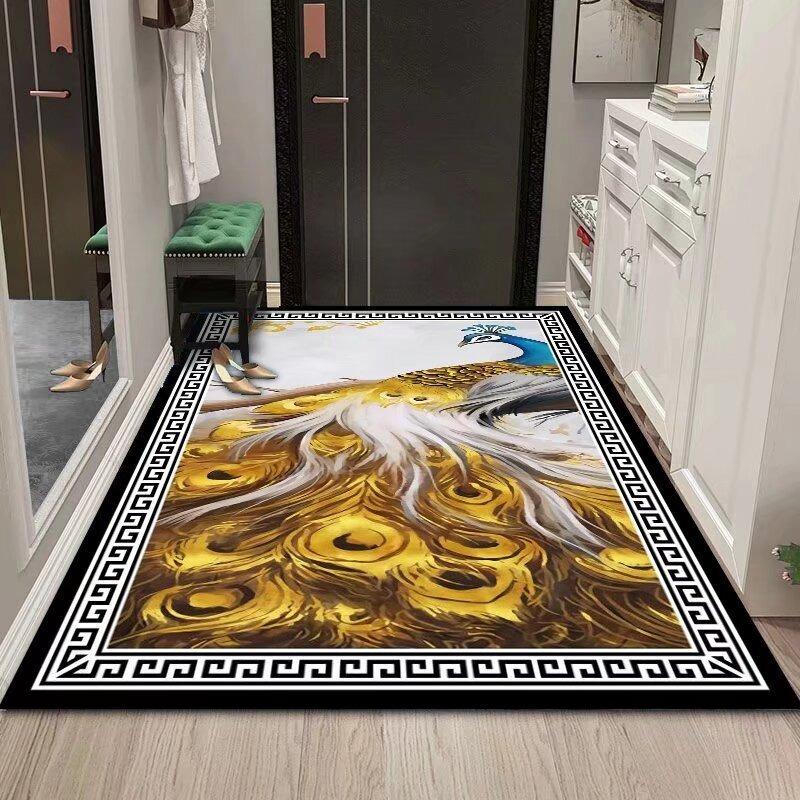 

Classic Elegant and Luxurious Pattern Carpet Non-slip Mat Rug for Living Room Home Decor Intricate Design Durable So Beautiful 40X60CM