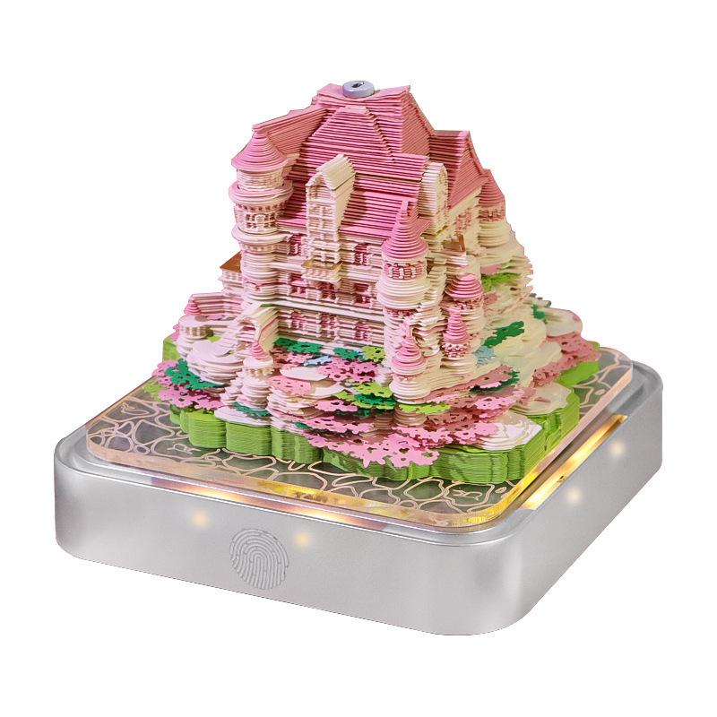 Calendrier 2026 Notes Adhésives Sculpturales 3D: Grappes Florales Créatives & Cadeaux Ornementaux Personnalisables