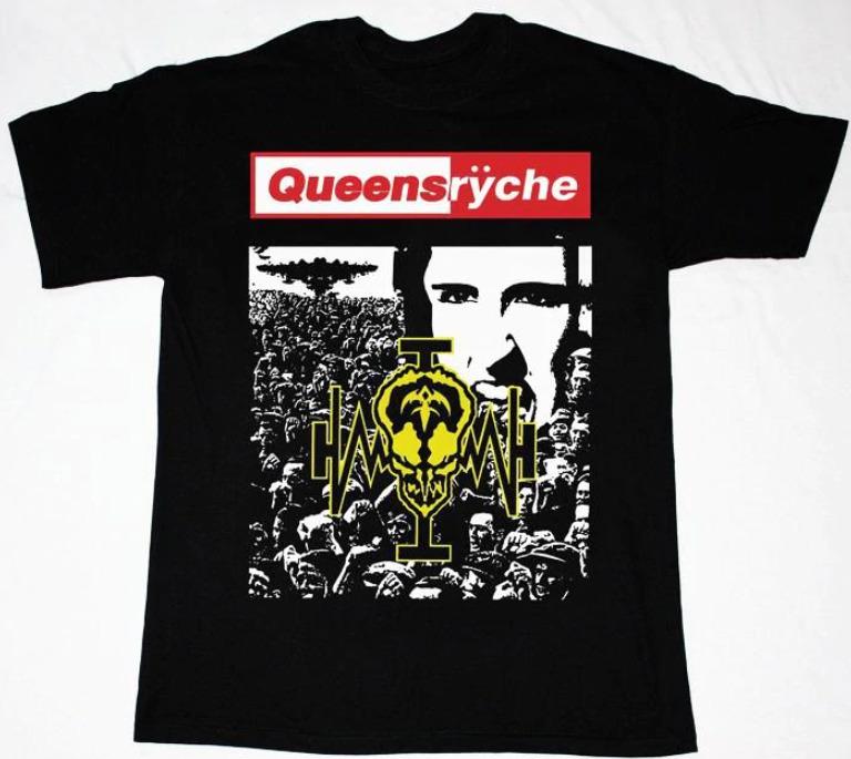 Винтажная футболка Queensryche - Operation Mindcrime Хлопок Черная S-234XL Унисекс Футболка Унисекс Футболка XXXL