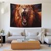 Tapestry Painting Buyidec Lion with a Large Open Mouth