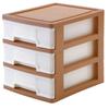 Desktop Drawer Storage Cabinet Office Stationery Storage Box Small Miscellaneous Storage Box with Three Drawers