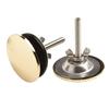 2PCS Kitchen Sink Faucet Hole Sealing Covers Zinc Alloy Construction with Rubber Gasket for Enhanced Leak Protection
