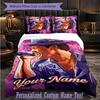 Personalized 3Pcs Bedding SetBruno Mars Custom Text Duvet Cover Pillowcase Set Bedroom Gift