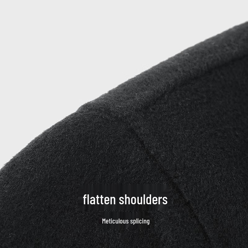 SEPTWOLVES Men's Knitted Wool Blend Overcoat