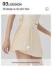 Women's High-Waisted Sports Skirt with Tennis Pocket, Accordion Pleats, Built-In Safety Shorts, and Anti-Exposure Design