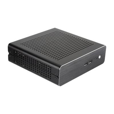 Mini Case Tutto Alluminio HTPC USB2.0 Case per Computer Desktop con Alimentatore da 250W
