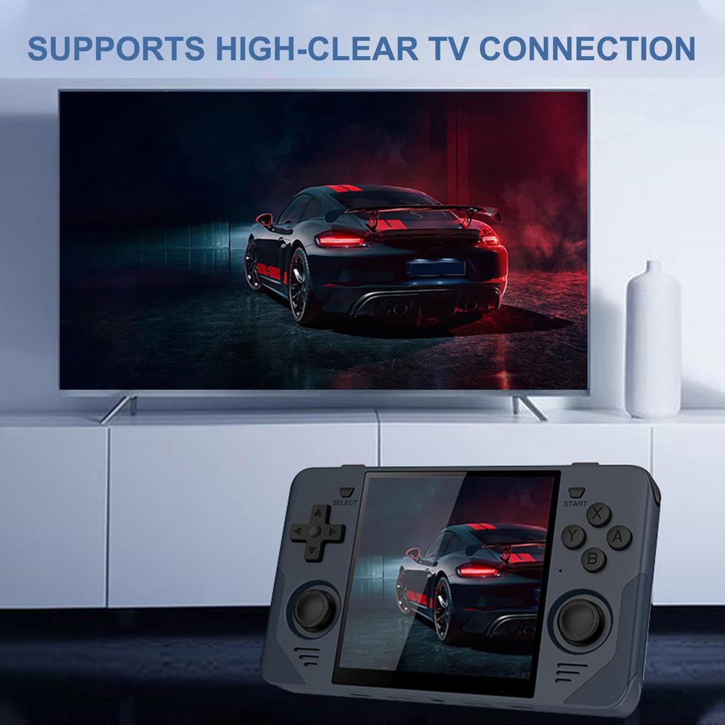 Powkiddy Consoles Portable Handheld Game 4.0 Inch IPS 720*720 High Clear Screen Open Source System Game Console Support