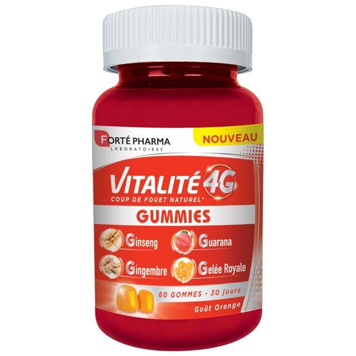 Forté Pharma Vitalité 4 G Dynamisant Gummies - 60 Gommes