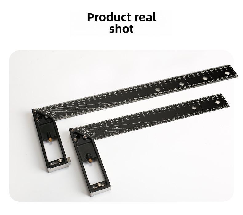 High-precision 90-degree Hole Angle Ruler for Woodworking, Industrial-Grade.