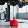 30L Waste Oil Drain Tank, Industrial Fluid Drain Tank with Adjustable Funnel Height, Portable Oil Drainer with Wheels, Fluid Fuel Transfer Drainage