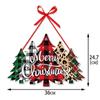 2025 Christmas Door Hanger New Year Party Pendants Xmas Tree Hanging Oranments Santa Claus Snoweman Elk Merry Christmas Decor