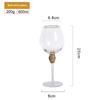 European-style luxury diamond-encrusted gold-rimmed red wine glasses champagne glasses glass stemware and wine glasses
