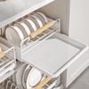 Kitchen Dish Storage Rack Cabinet Pull-out Bowl Rack Pull-out Basket Cabinet Drawer Type Storage Rack BowlPlate Plate Drain Rack