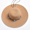 Summer Women Wide Brim Beach Sun Hat Simple Floppy Straw Hat Foldable Travel UV Protection Lady Cap