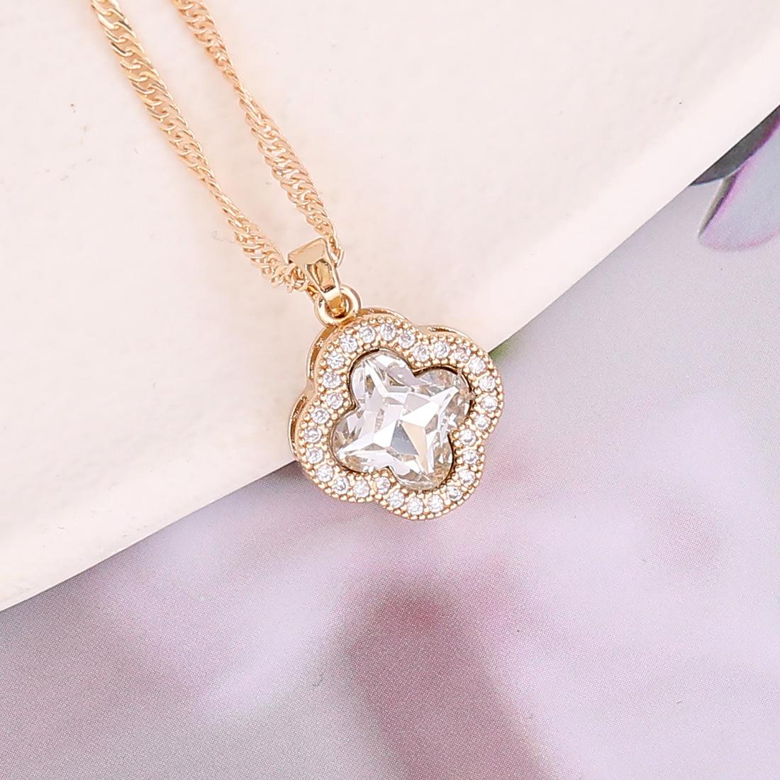 

1pc Colorful Flower Pendant Copper Cubic Zirconia Charms Pendant Handmade Jewelry Gifts белый