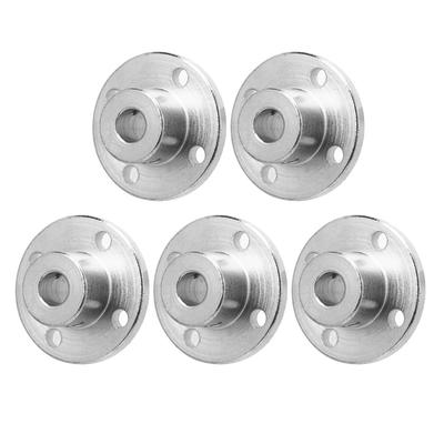 5Pcs Flange Coupling Connector C45 Steel 8mm ID Model Coupler Accessory for Transmission