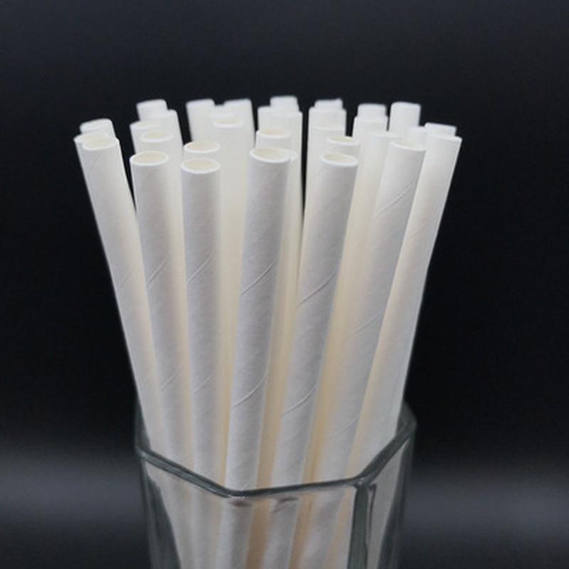 25/50PCS Disposable Paper Straws for Baby Shower Wedding Party Birthday Party Decoration Supplies Vintage Drinking Straws