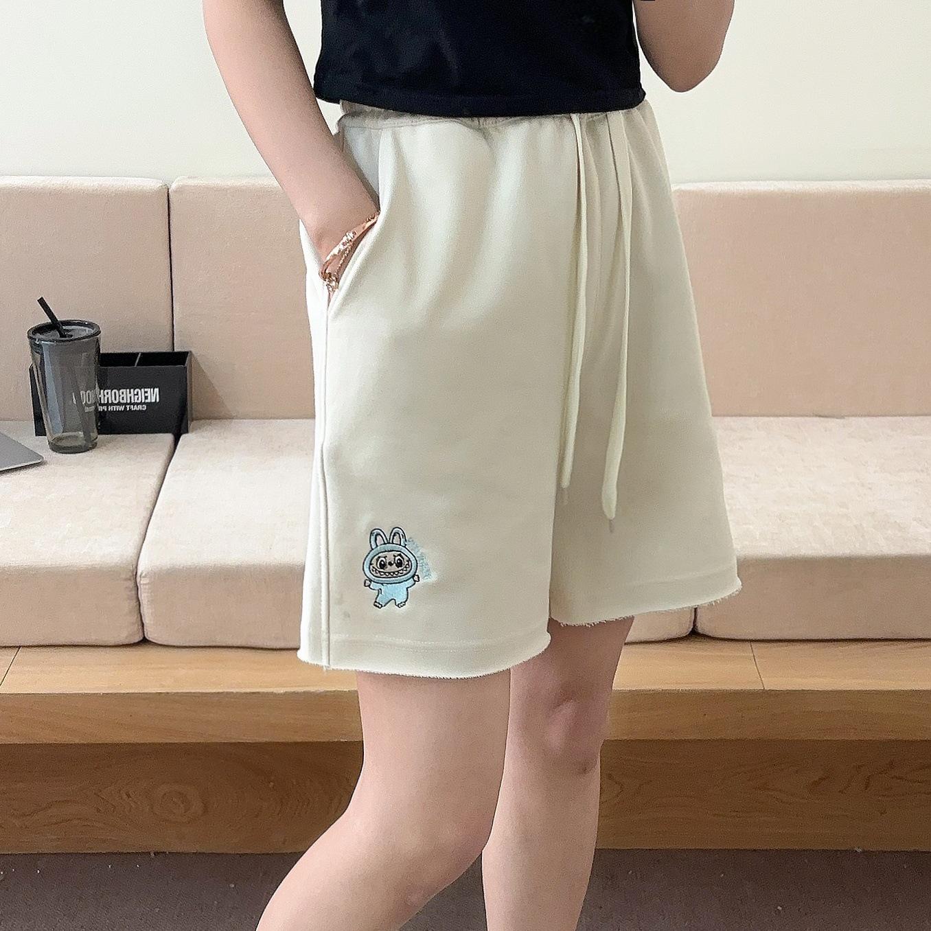 

Женские летние шорты Biaotlife из чистого хлопка терри с подвернутыми краями 2025 XL