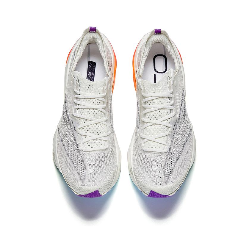 Anta C202 6.0 Pro Comfortable Fashion Non-Slip Wear-Resistant Low-Top Running Shoes Men Sneakers White Silver 112445571-8