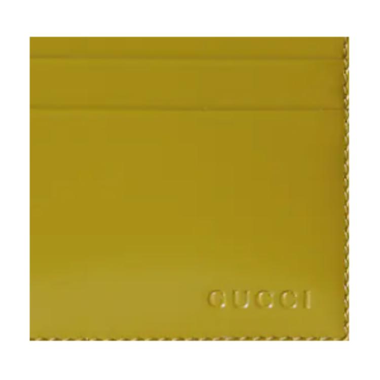 Gucci Geprägtes Logo Leder Kartenhalter Herren Accessoires Grün 817374-AAECS-3505