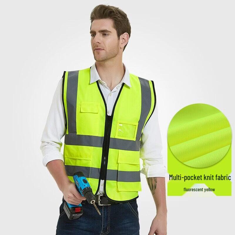 Multi-Pocket Reflective Safety Vest