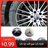 MOP5    Hot Car Sticker 4Pcs 56mm Car Wheel Center Hub Cap Sticker Accessories For Mercedes Benz Brabus AMG Smart Maybach W205 W203 W206