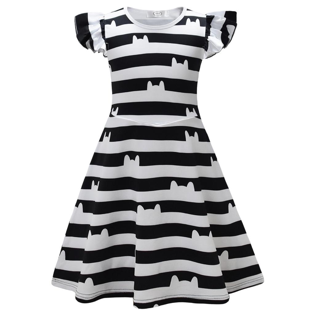 Gaby'S Doll House, Children'S Dress, Girls' Flying Sleeve Dress, Children'S Princess Dress + Bag