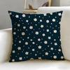 Retro patterns Cushion Cover Soft  EasyWash Pillow Case  Versatile for Couch Bed Travel and Office