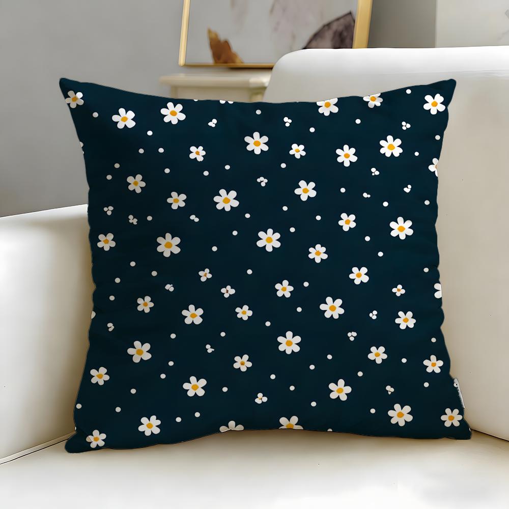 Retro patterns Cushion Cover Soft EasyWash Pillow Case Versatile for Couch Bed Travel and Office