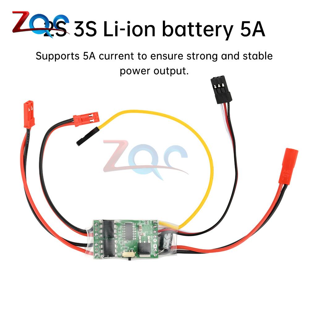 1PC Dual Way Bidirectional Brushed ESC 2s-3s Lipo 5A 6-14V Speed Control For RC Model Boat/Tank/Car Brushed Motor Spare Parts